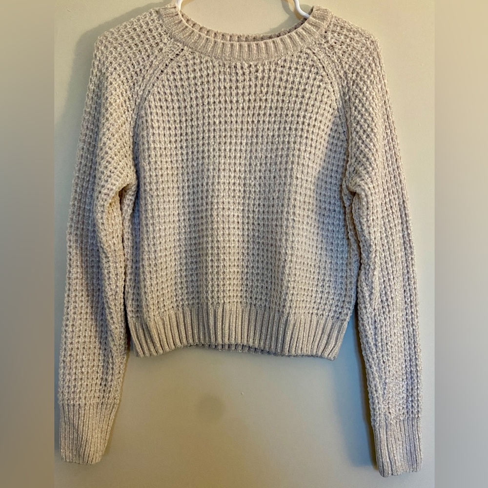 Bundle -2 Altar’d State Textured Chenille Sweaters — Size M - 1 Green & 1 Cream